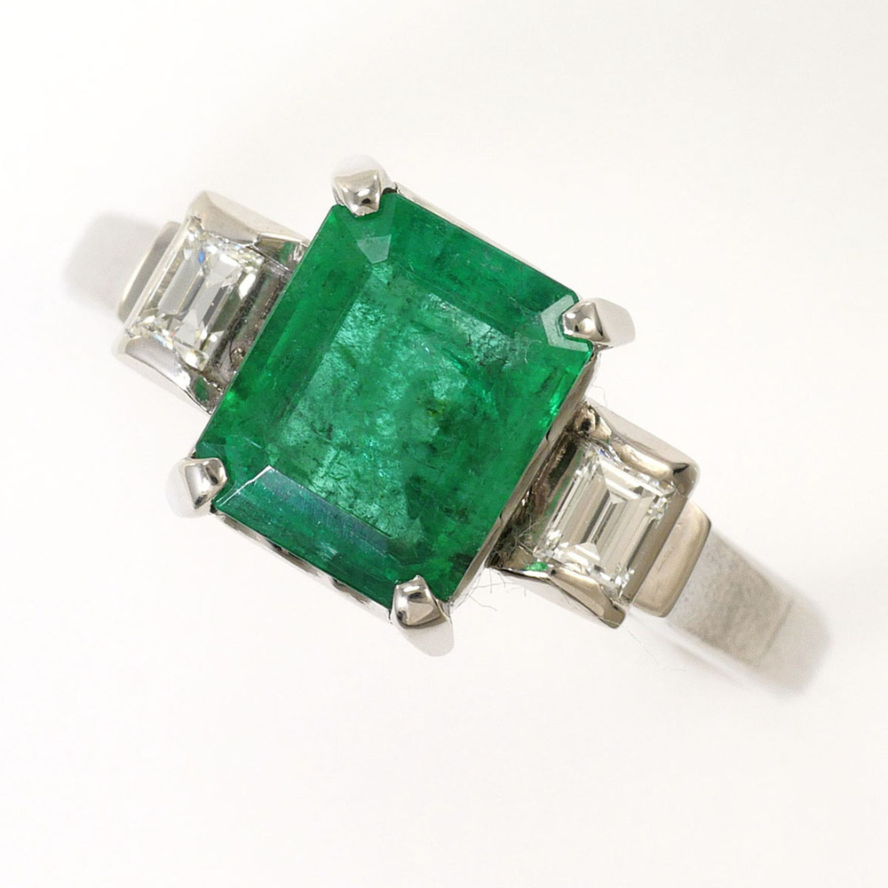 VINTAGE Silver Diamond Ring